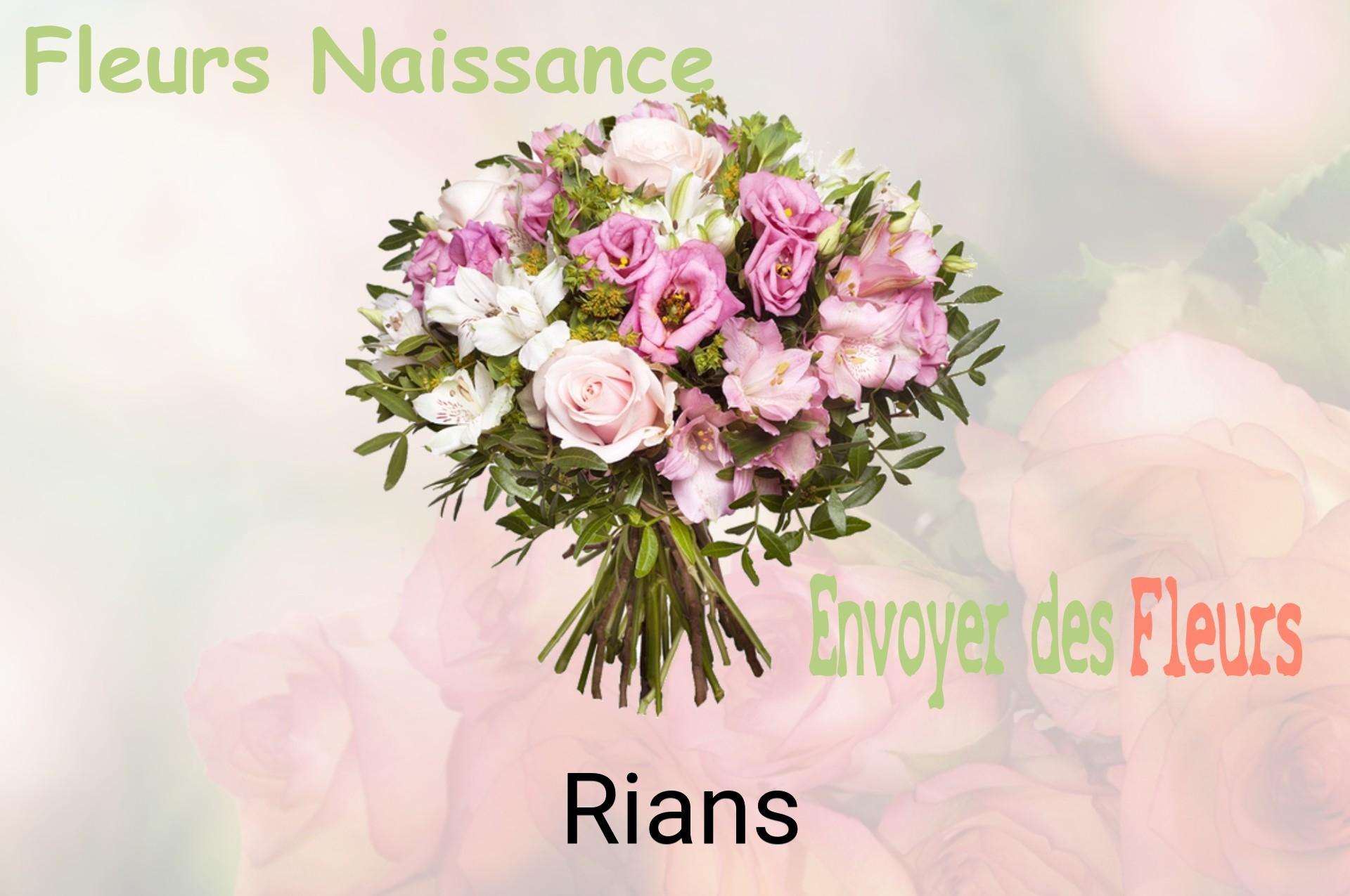 Bouquet de fleurs de naissance livré à Rians